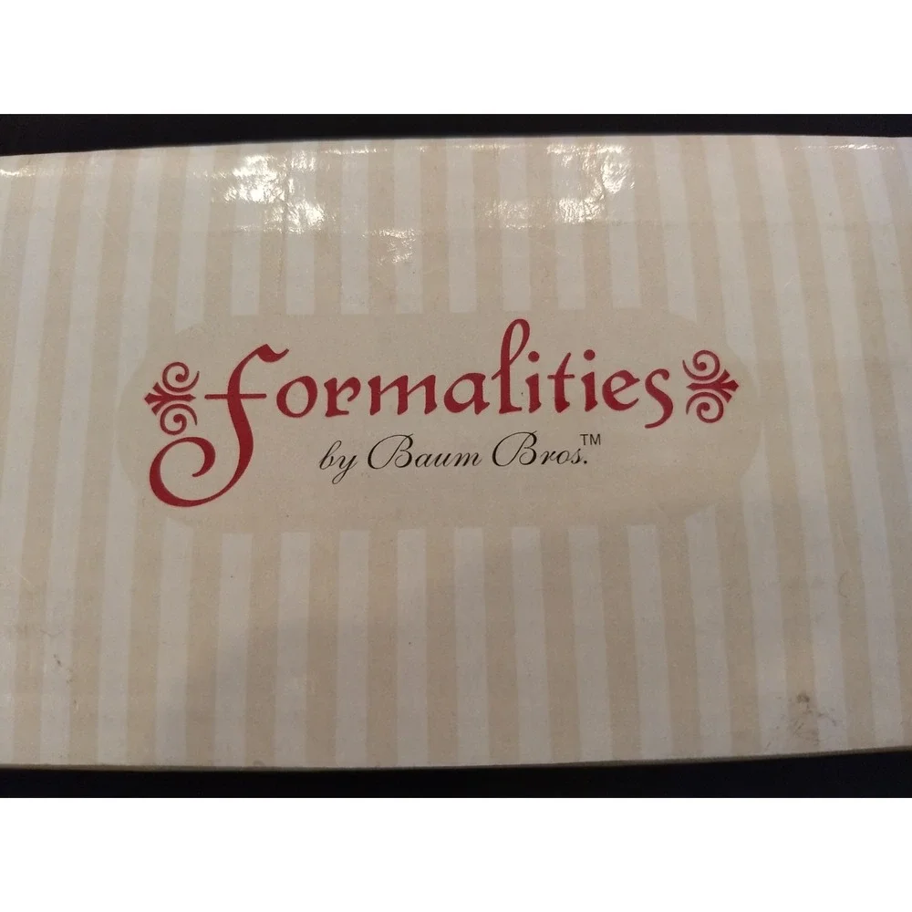 Formalities Covered Butter Dish Holly Collection Baum Bros Porcelain Holiday NEW